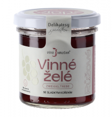 Růžové vinné želé z odrůdy Zweigeltrebe se sladkým kořením 140g photo